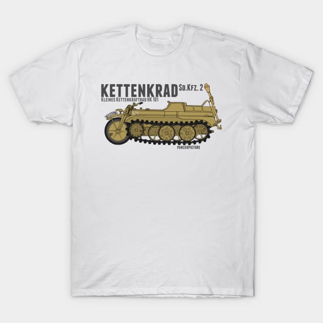 Kettenkrad T-Shirt T-Shirt by Panzerpicture